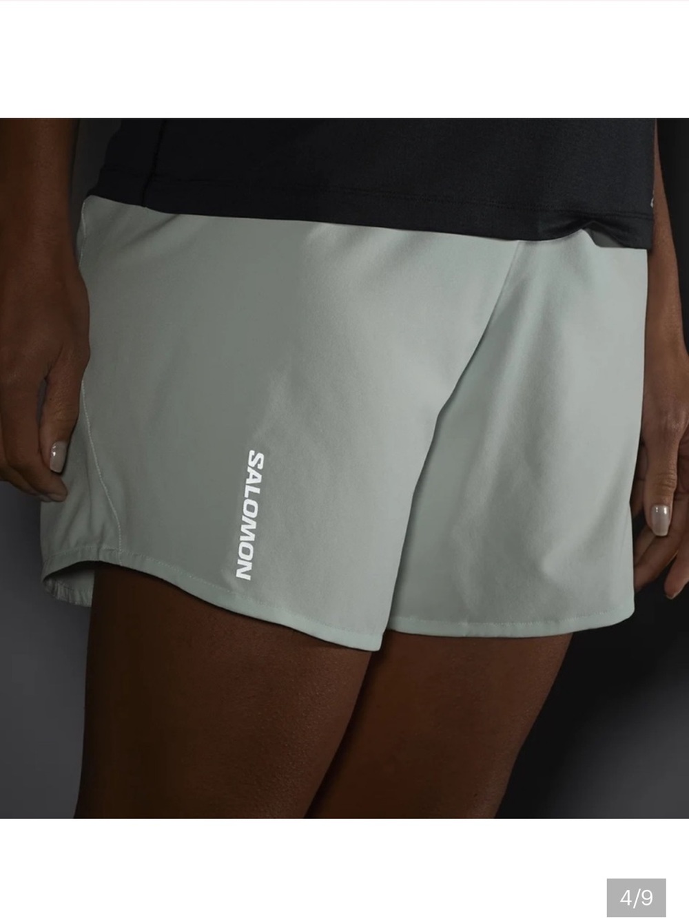 Salomon Cross 5” Gray Athletic Shorts size XL